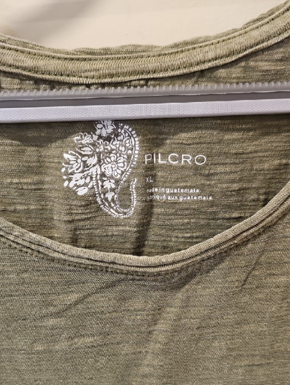 Anthropologie Pilcro Bias Smocked Tee; EUC; Size XL; Color: Moss - Picture 2 of 7